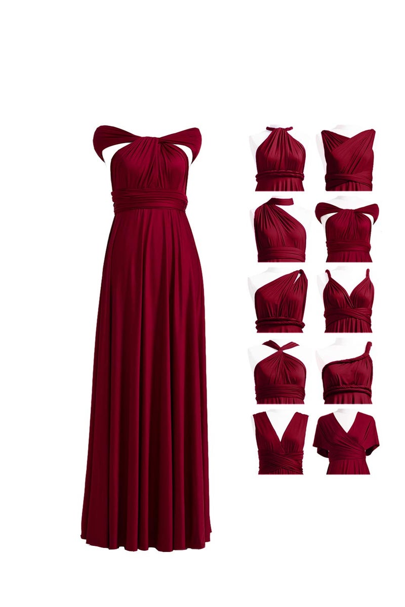 72styles Bridesmaid Dress, Womens Long Bridesmaid Infinity Dress Multi-Way Wedding Convertible Wrap Infinity Cocktail Sexy Party Formal Prom Transformer Gown Gowns Maxi Dress Dresses - Image 1
